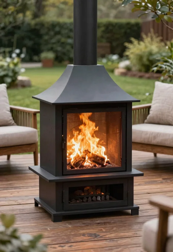 10 Best Outdoor Fireplace Models for Your Backyard 10. Fire Sense Steel Outdoor Fireplace 0