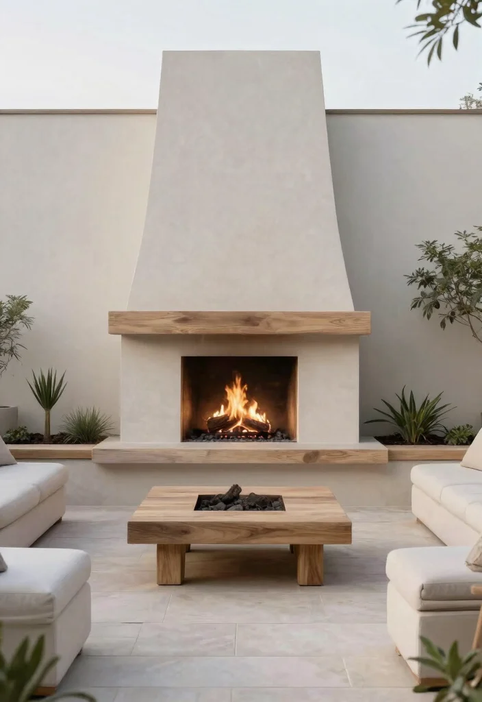 10 Best Outdoor Fireplace Surround Ideas for Cozy Patios 10 10 Best Outdoor Fireplace Surround Ideas for Cozy Patios 10. Minimalist Zen Design 0