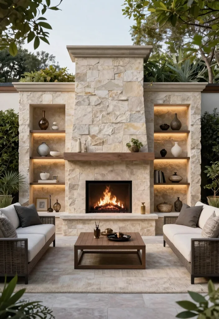 10 Best Outdoor Gas Fireplace Ideas for Easy Warmth 3 10 Best Outdoor Gas Fireplace Ideas for Easy Warmth 3. Built In Gas Fireplace 0