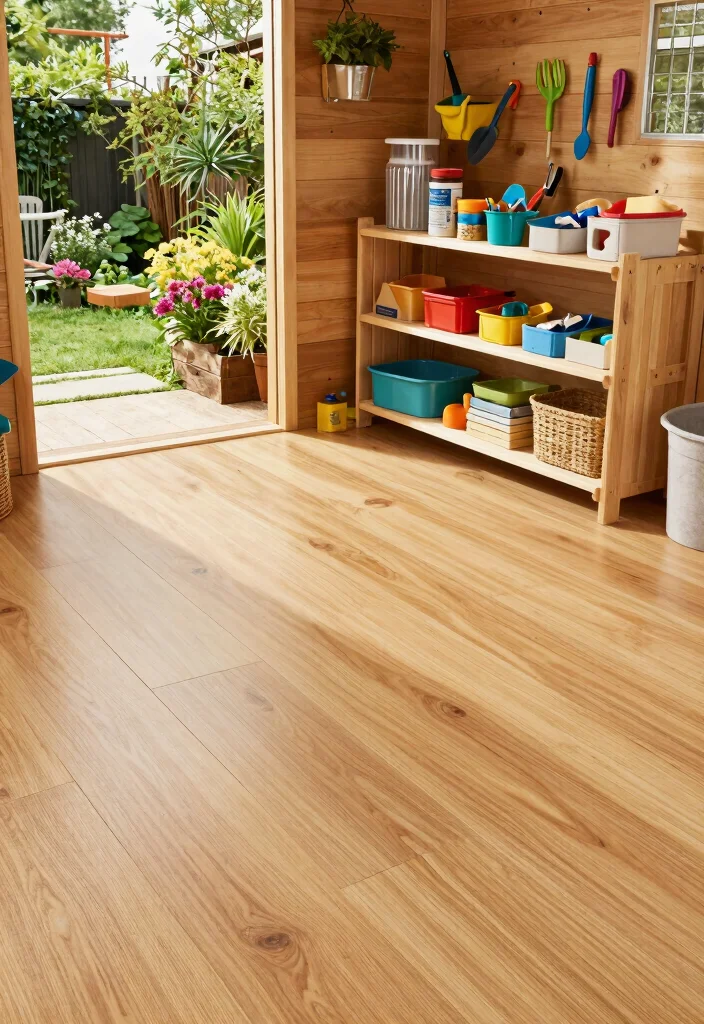 10 Durable Storage Shed Floor Ideas That Last 10. Vinyl Flooring 0