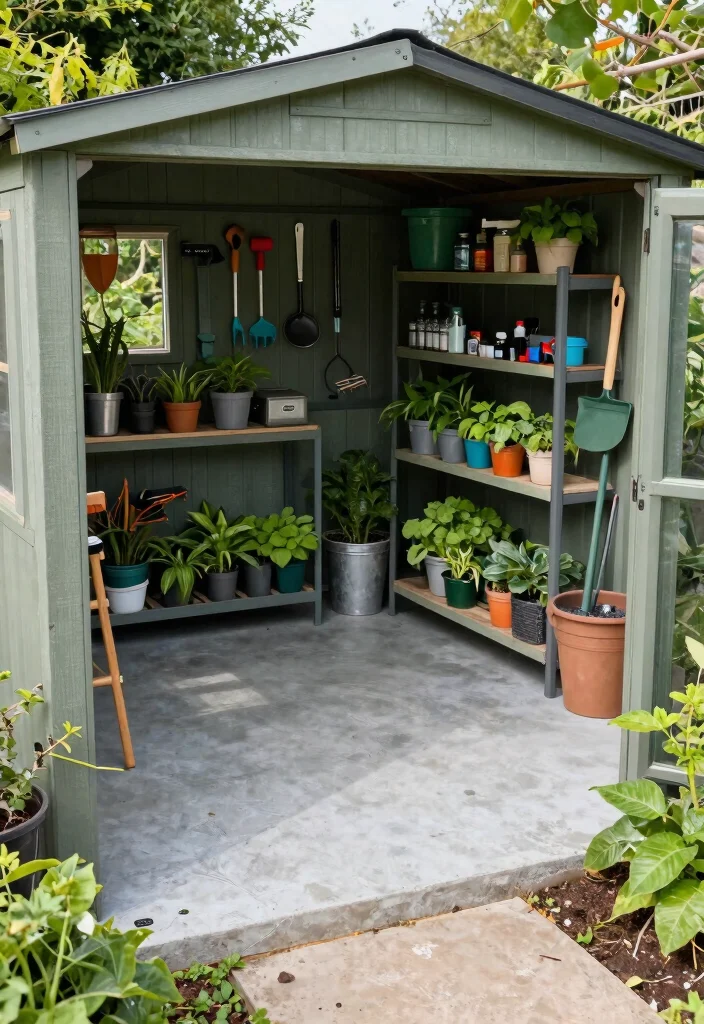 10 Durable Storage Shed Floor Ideas That Last 4. Poured Concrete 0