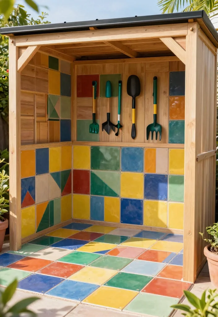 10 Durable Storage Shed Floor Ideas That Last 6. Interlocking Tiles 0