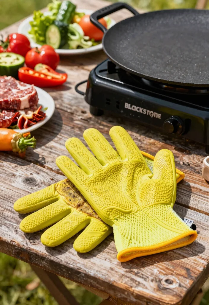 10 Must Have Blackstone Griddle Essentials and Tools 3 10 Must Have Blackstone Griddle Essentials and Tools 3. Heat Resistant Gloves 0