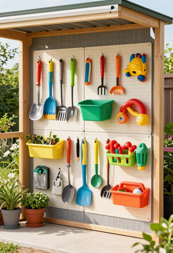 10 Practical Shed Toy Storage Ideas for Families 5. Hanging Storage Solutions 0