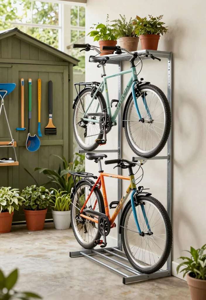 10 Secure Shed Bike Storage Ideas for Cyclists 1 10 Secure Shed Bike Storage Ideas for Cyclists 1. Vertical Bike Racks for Space Efficiency 0