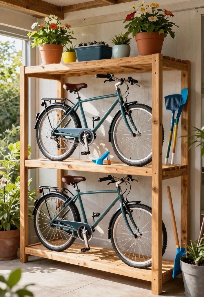 10 Secure Shed Bike Storage Ideas for Cyclists 4 10 Secure Shed Bike Storage Ideas for Cyclists 4. Multi Level Bike Shelving Units 0