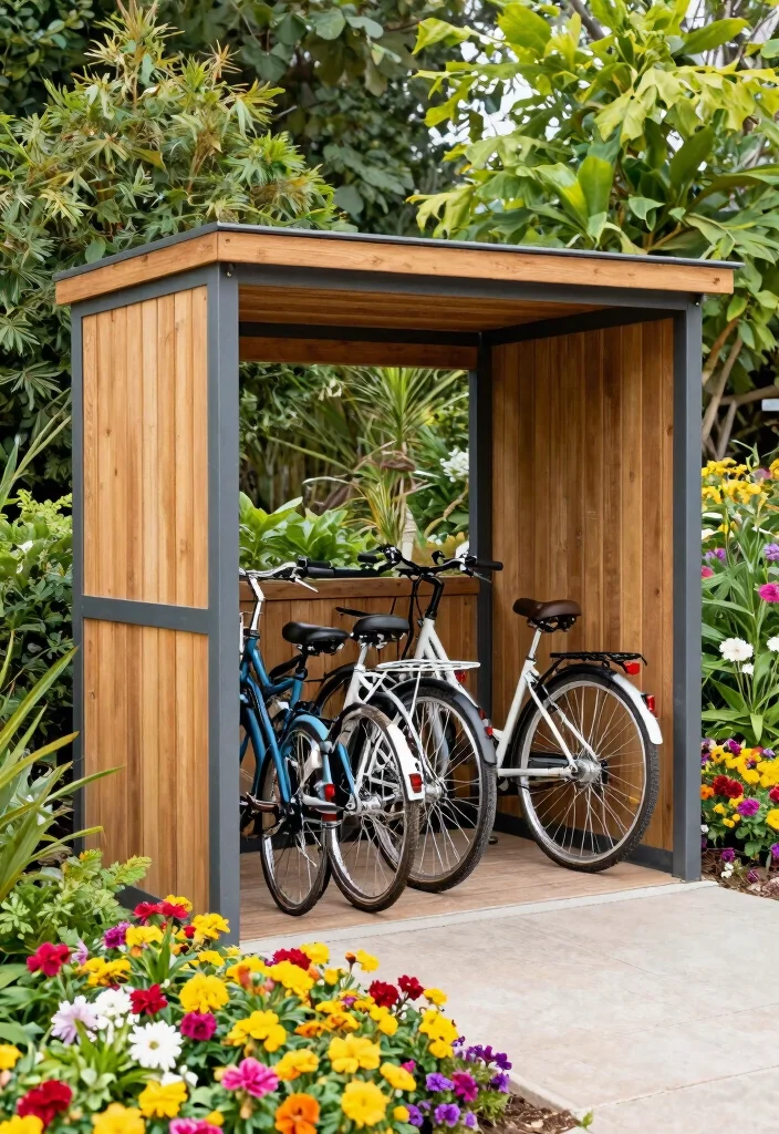 10 Secure Shed Bike Storage Ideas for Cyclists 7 10 Secure Shed Bike Storage Ideas for Cyclists 7. Outdoor Bike Storage Hubs 0