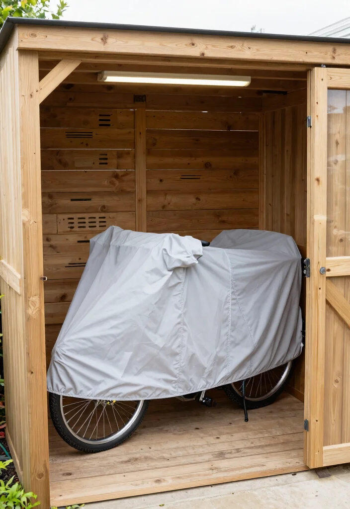 10 Secure Shed Bike Storage Ideas for Cyclists 9 10 Secure Shed Bike Storage Ideas for Cyclists 9. Weatherproofing Your Bike Storage Area 0