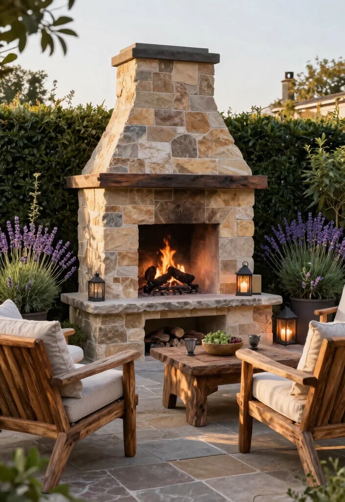 10 Stunning Outdoor Fireplace Tile Ideas (Modern Look) 12 10 Stunning Outdoor Fireplace Tile Ideas Modern Look 2. Rustic Stone Inspired Tiles 0