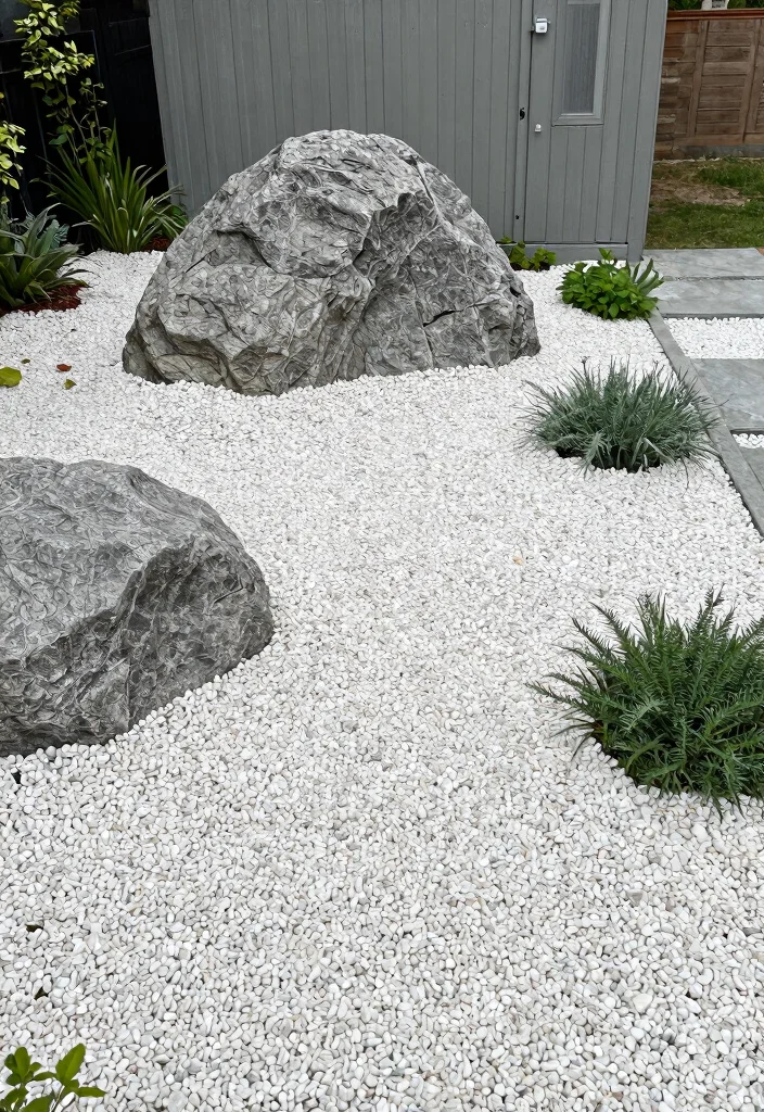 11 Aesthetic Storage Shed Skirting Ideas for a Clean Look 11 11 Aesthetic Storage Shed Skirting Ideas for a Clean Look 11. Decorative Gravel Beds 0