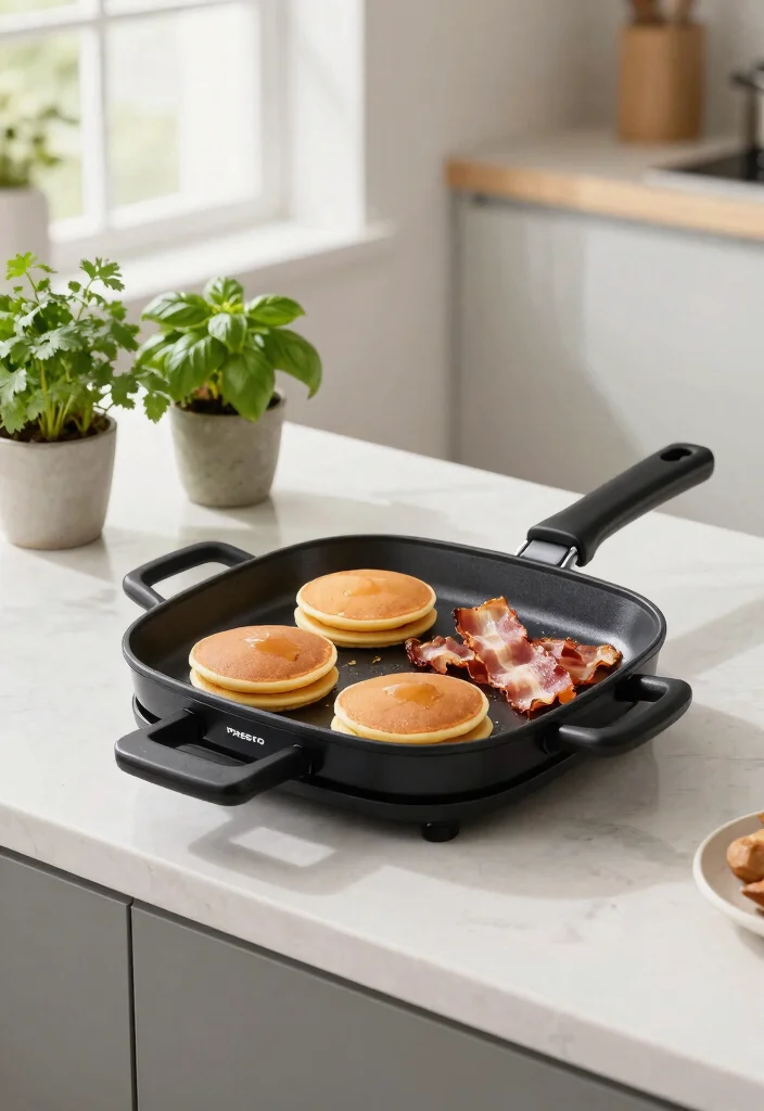 11 Best Electric Griddle for Indoor Cooking 3 11 Best Electric Griddle for Indoor Cooking 3. Presto Electric Griddle with Removable Handles 0