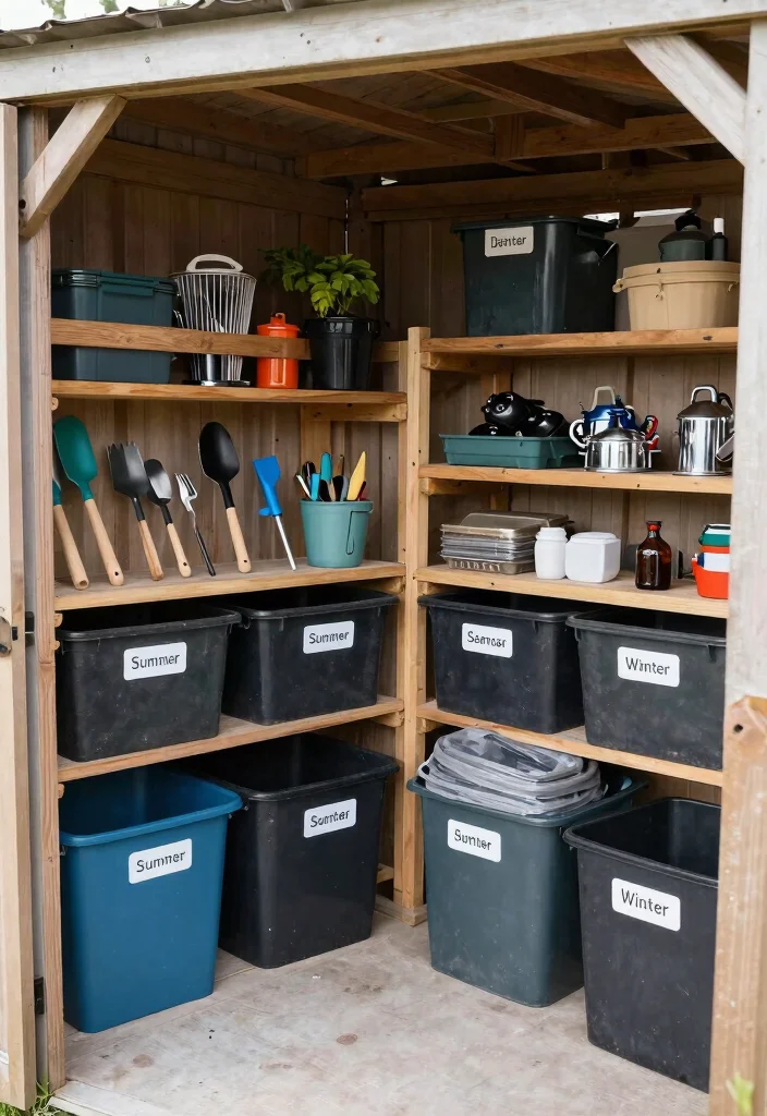 11 Best Lifetime Shed Storage Ideas and Organization 10. Seasonal Storage Solutions 0