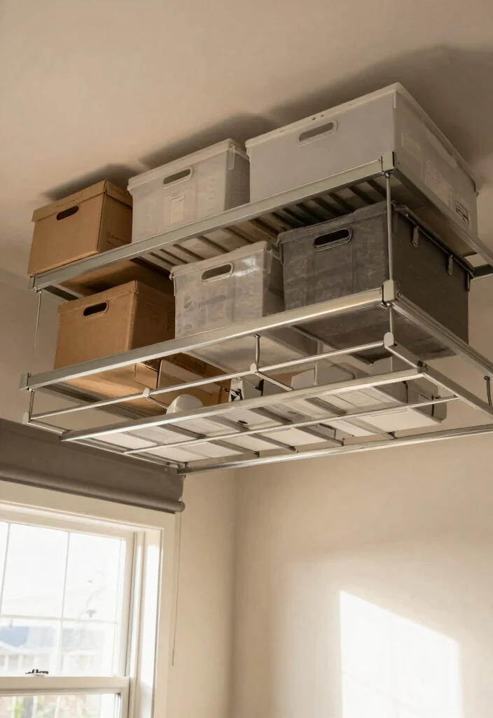 11 Best Lifetime Shed Storage Ideas and Organization 2. Ceiling Storage Solutions 0