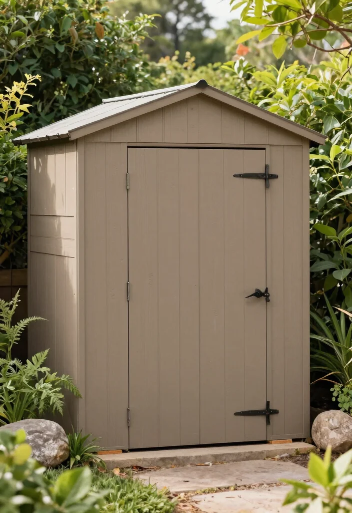 11 Best Storage Shed Paint Ideas to Match Your Home 3. Earthy Tones for a Natural Look 0