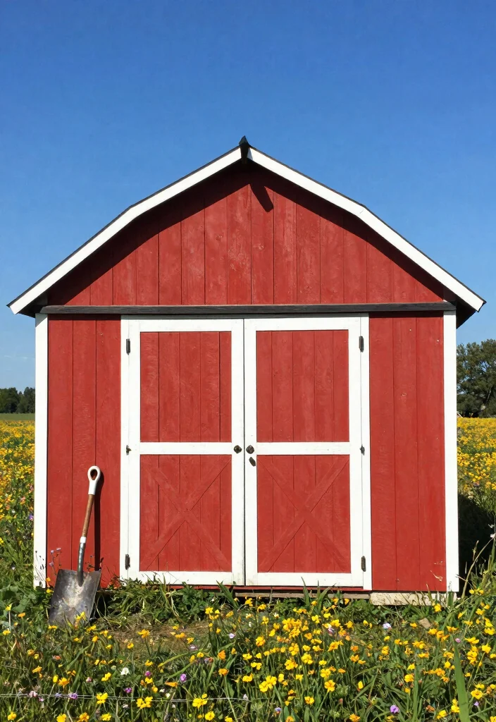 11 Best Storage Shed Paint Ideas to Match Your Home 6. Rustic Barn Style Colors for Charm 0