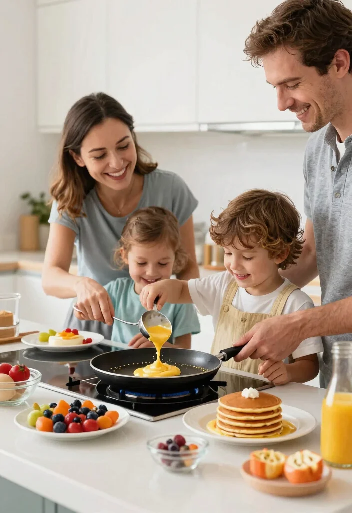 11 Best Stove Top Griddle Hacks for Perfect Pancakes 10. Make it a Family Affair 0