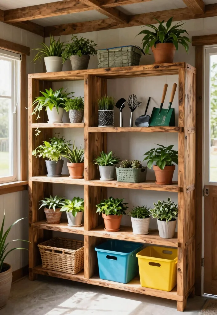 11 Brilliant Pool Shed Organization Ideas for Summer Gear 7. Custom Shelving Solutions 0