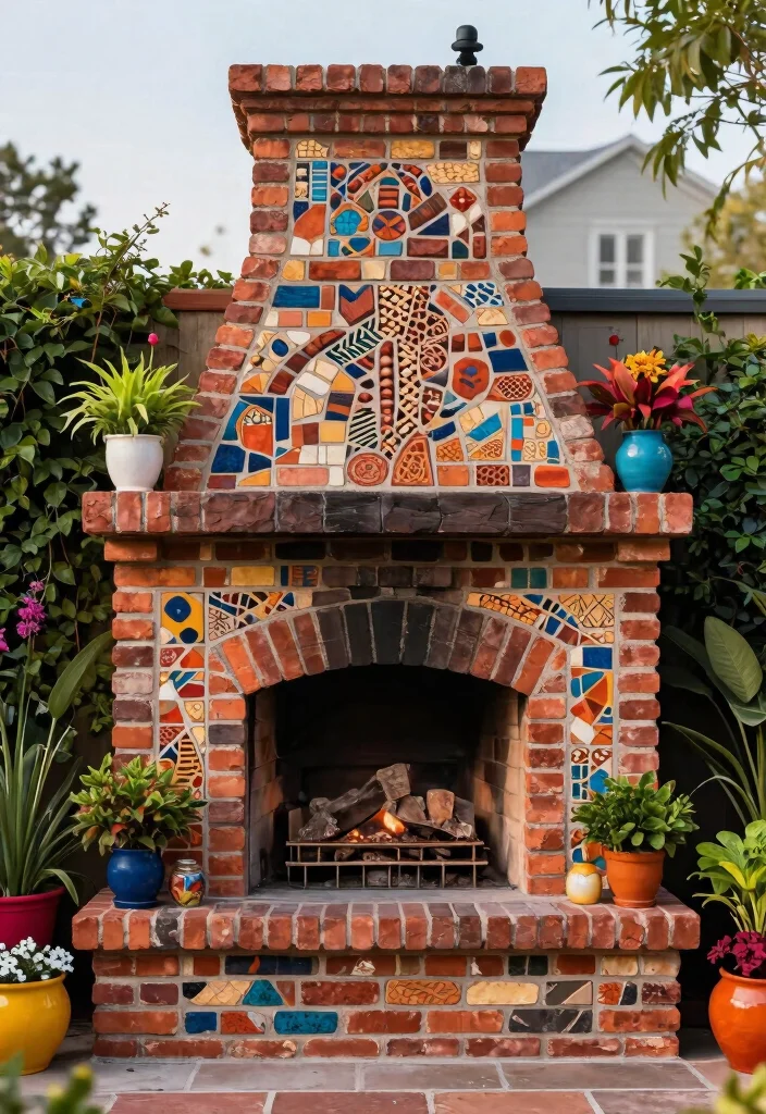 11 Classic Outdoor Brick Fireplace Ideas (Timeless) 10 11 Classic Outdoor Brick Fireplace Ideas Timeless 10. Artistic Masonry Designs 0