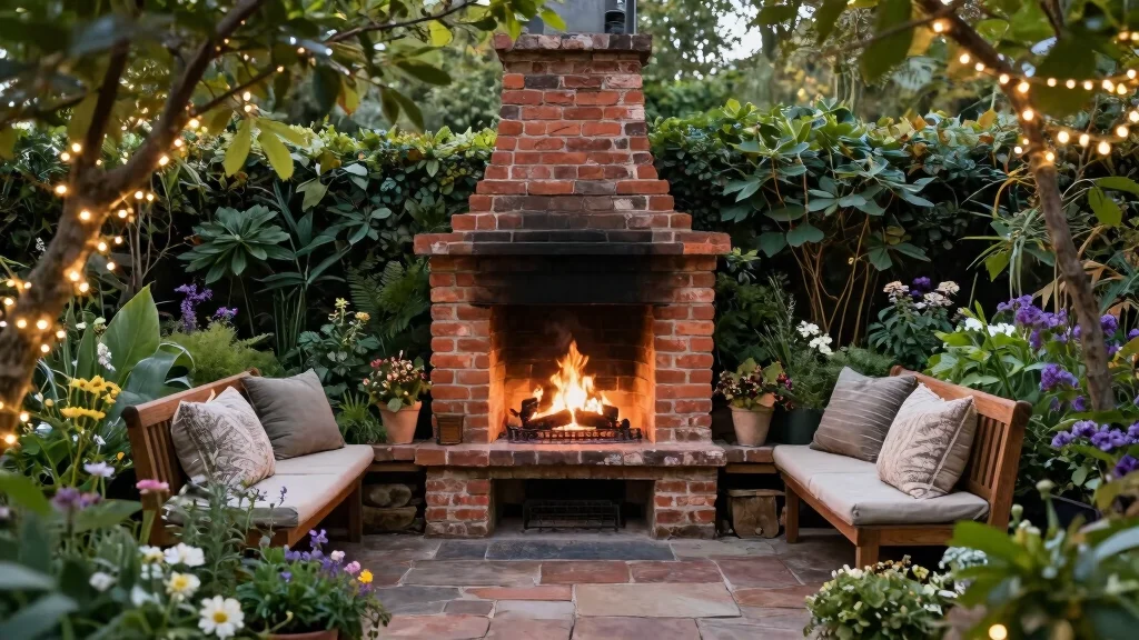 11 Classic Outdoor Brick Fireplace Ideas (Timeless)
