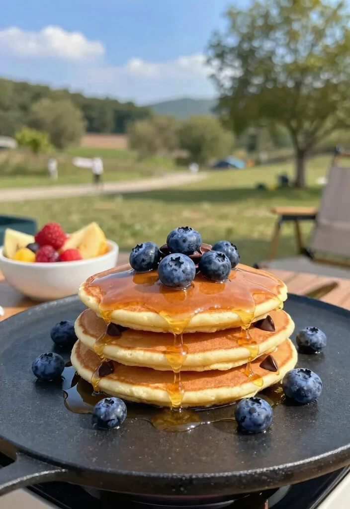11 Clever Camping Griddle Ideas for Outdoor Adventures 4. Pancakes with a Twist 0