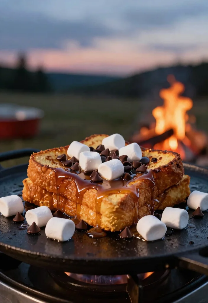 11 Clever Camping Griddle Ideas for Outdoor Adventures 9. Smores French Toast 0