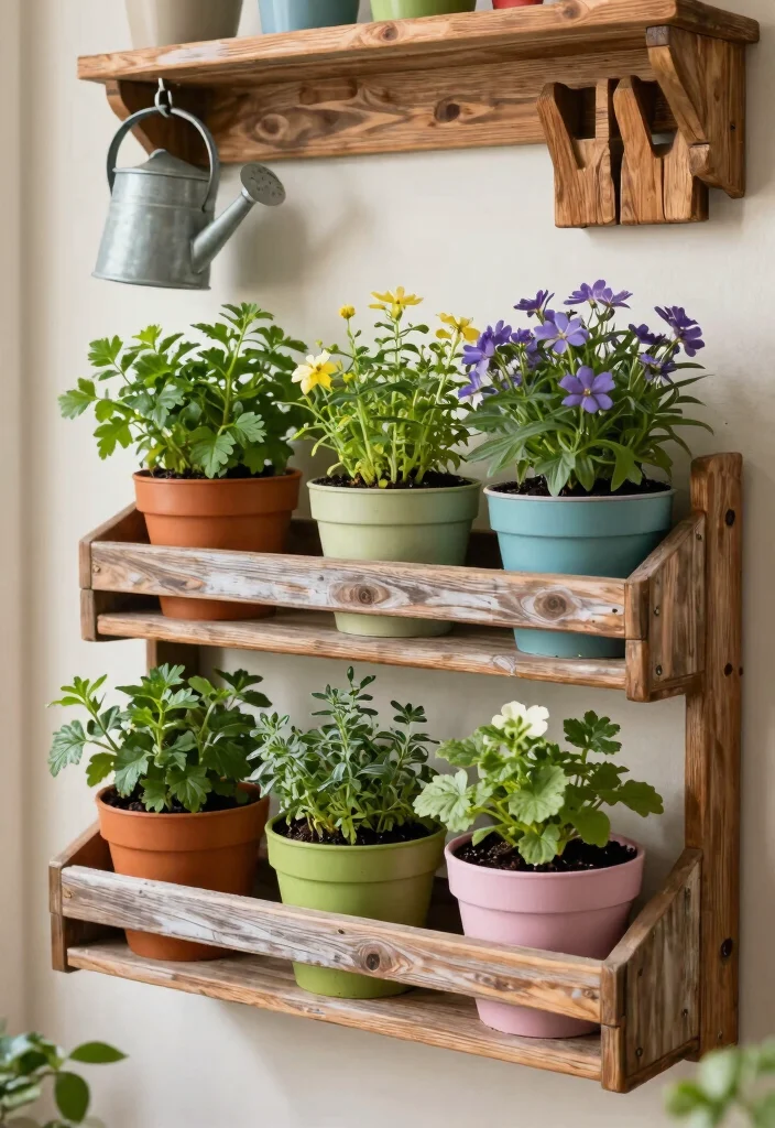 11 Clever Shed Interior Ideas for Vertical Gardening Storage Layouts 1. Wall Mounted Planter Racks 0