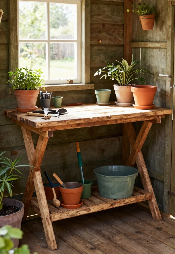 11 Clever Shed Interior Ideas for Vertical Gardening Storage Layouts 5. Compact Workbench Solutions 0