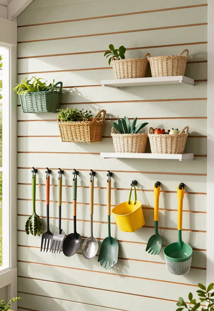 11 Creative Shed Ideas Storage Solutions to End Clutter 11. Slat Wall for Maximum Organization 0