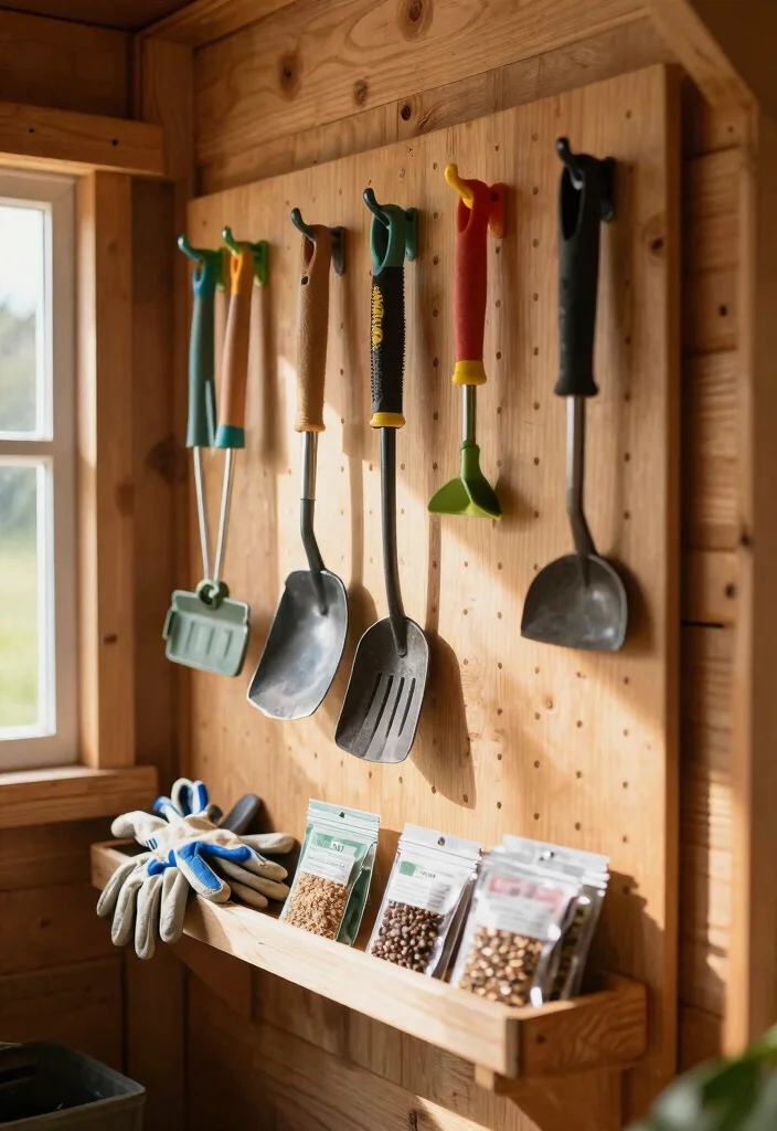 11 Creative Shed Ideas Storage Solutions to End Clutter 3. DIY Tool Organizer with Hooks 0