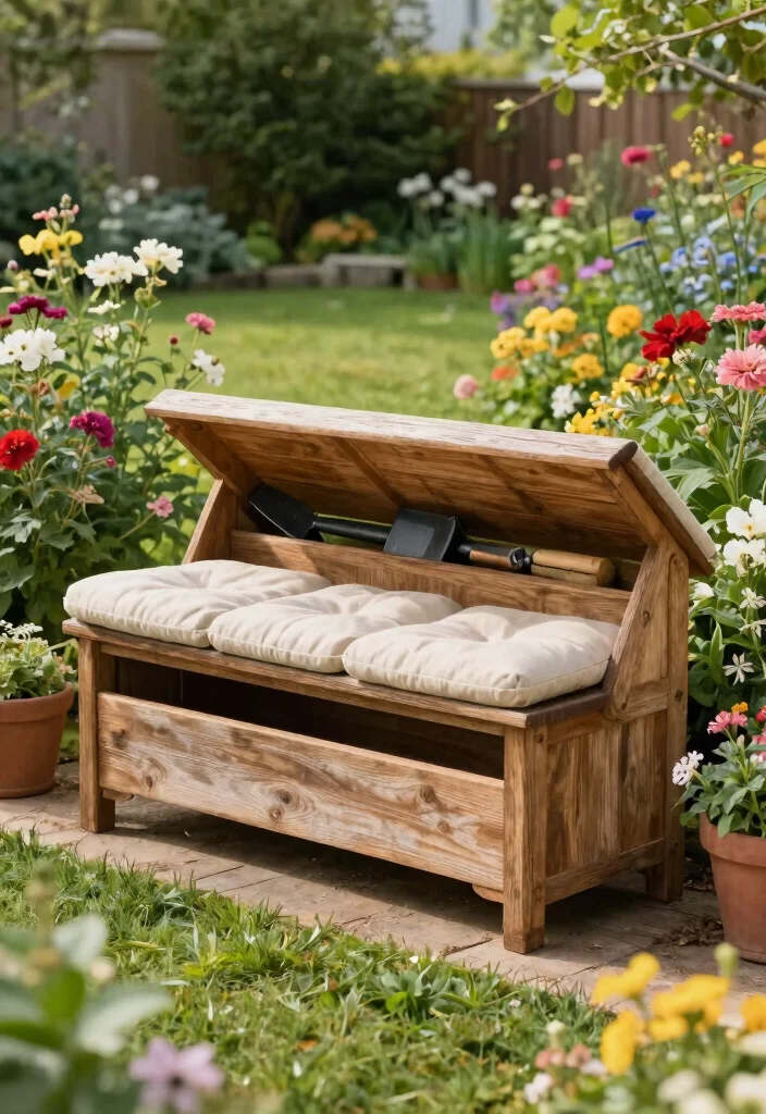 11 Creative Shed Ideas Storage Solutions to End Clutter 5. Outdoor Storage Bench 0