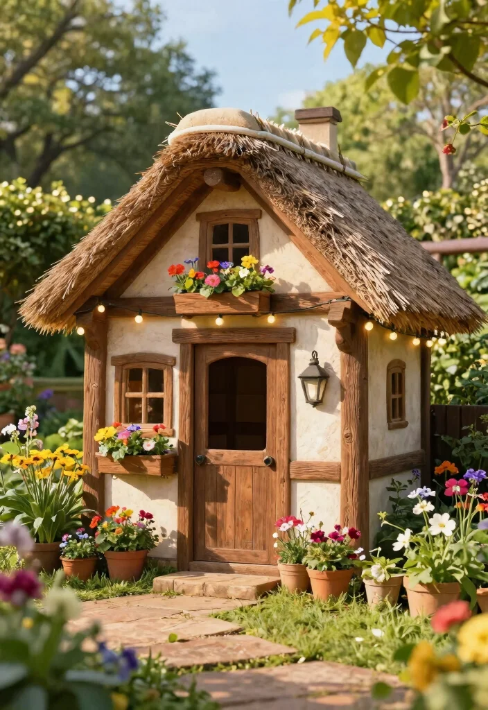 11 Cute Storage Sheds That Look Like House Designs 1. The Enchanted Cottage 0