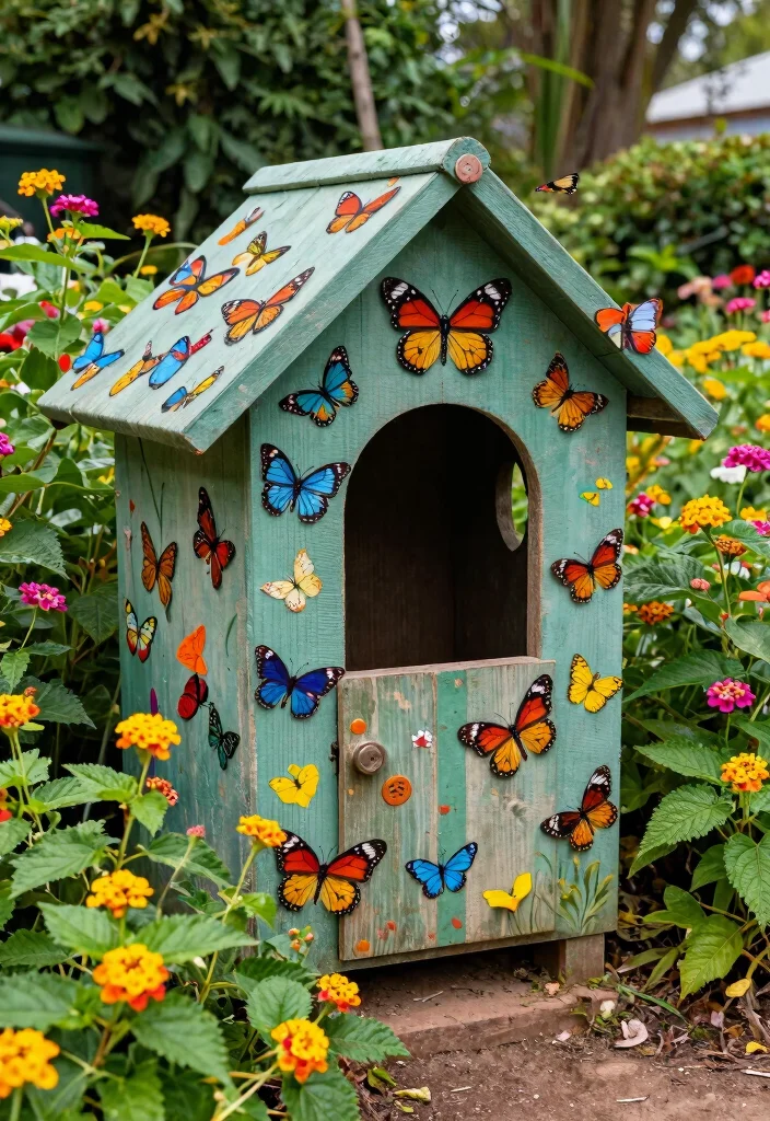 11 Cute Storage Sheds That Look Like House Designs 10. The Butterfly Haven 0