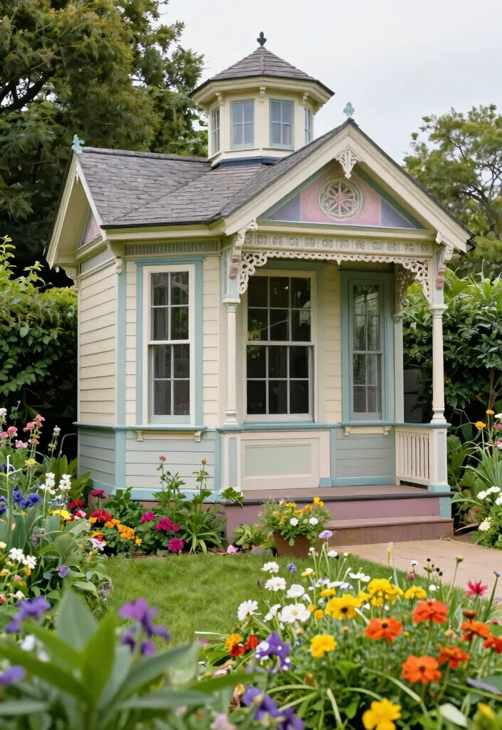11 Cute Storage Sheds That Look Like House Designs 2. The Classic Victorian 0