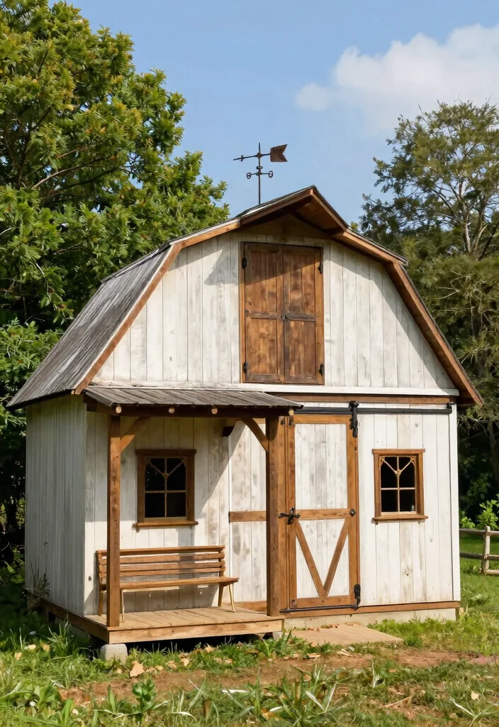 11 Cute Storage Sheds That Look Like House Designs 4. The Rustic Barn 0