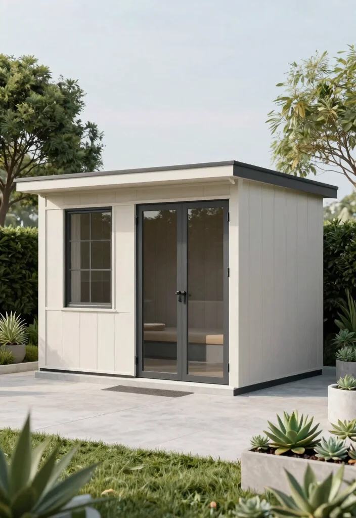 11 Cute Storage Sheds That Look Like House Designs 5. The Modern Minimalist 0