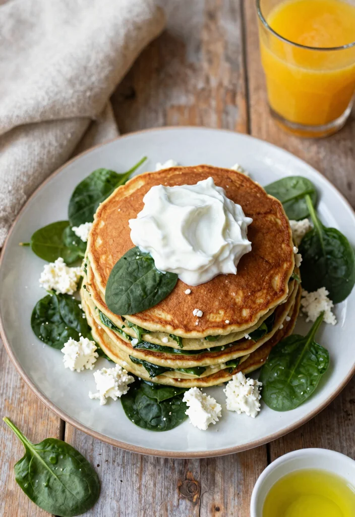 11 Delicious Griddle Breakfast Ideas for Sunday Mornings 1. Spinach and Feta Pancakes 0