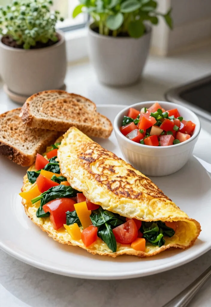 11 Delicious Griddle Breakfast Ideas for Sunday Mornings 3. Garden Vegetable Omelette 0