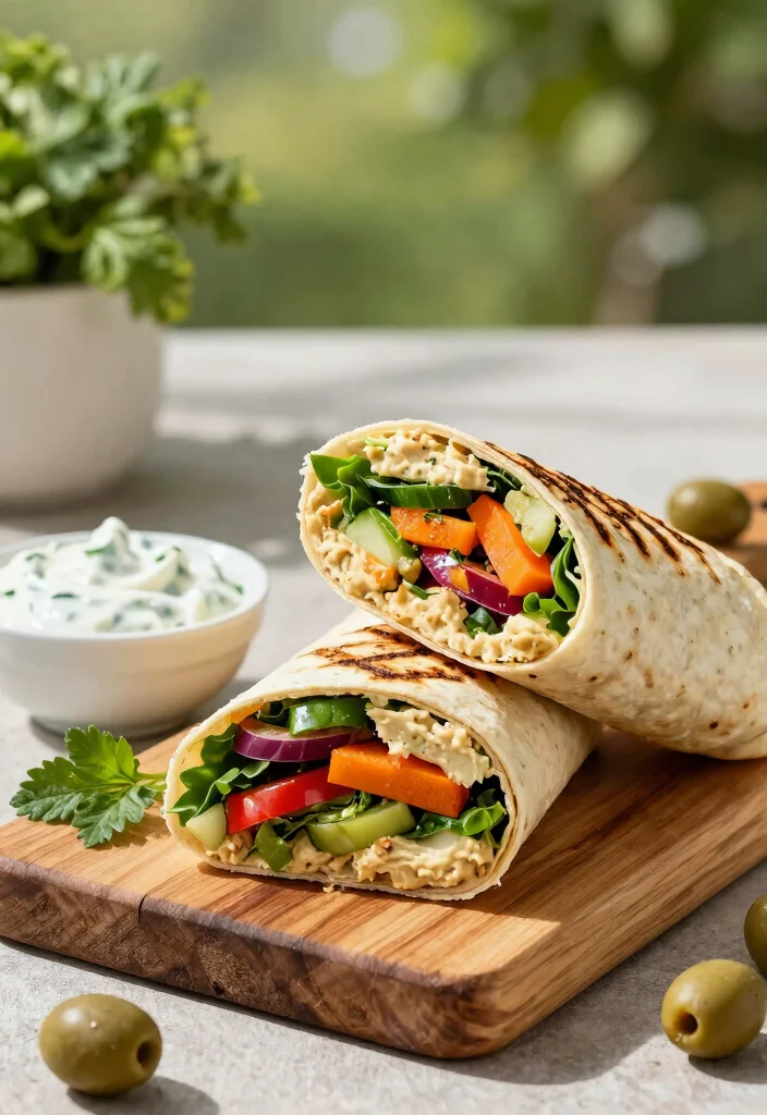 11 Delicious Griddle Breakfast Ideas for Sunday Mornings 5. Mediterranean Veggie Wrap 0