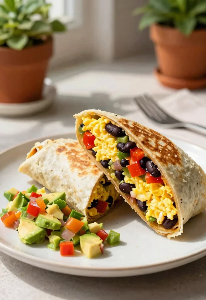 11 Delicious Griddle Breakfast Ideas for Sunday Mornings 6. Veggie Breakfast Burritos 0