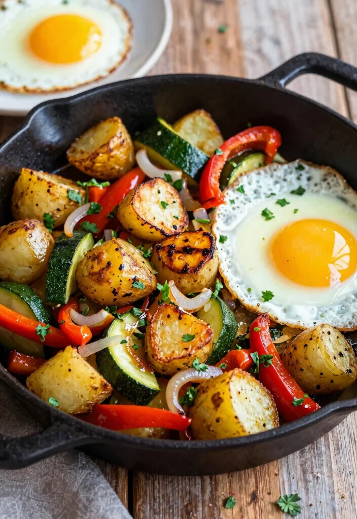 11 Delicious Griddle Breakfast Ideas for Sunday Mornings 8. Hearty Vegetable Skillet 0