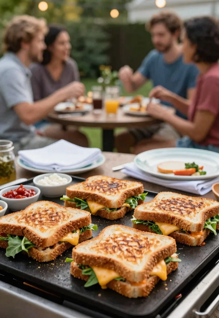 11 Fun BBQ Griddle Ideas for Your Next Backyard Party 10 11 Fun BBQ Griddle Ideas for Your Next Backyard Party 10. Griddled Sandwiches 0