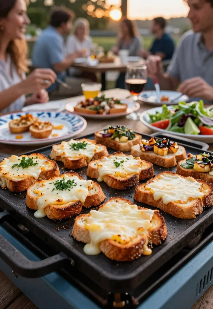 11 Fun BBQ Griddle Ideas for Your Next Backyard Party 7 11 Fun BBQ Griddle Ideas for Your Next Backyard Party 7. Gourmet Cheese Toasts 0