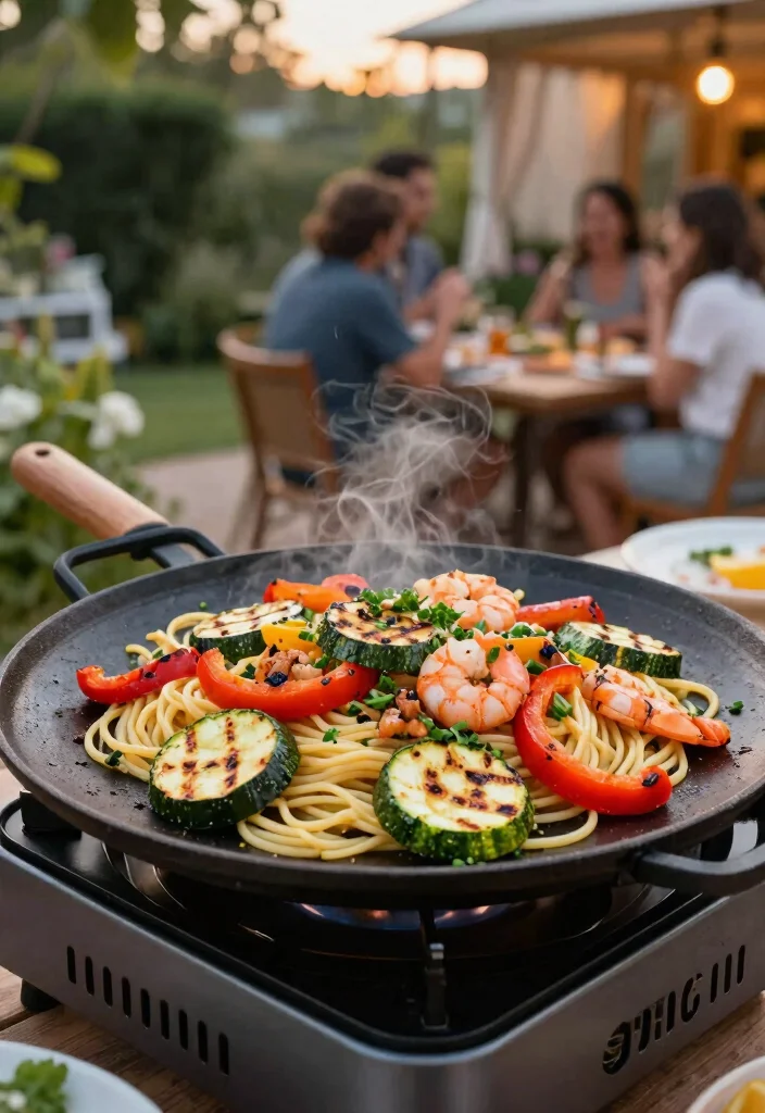 11 Fun BBQ Griddle Ideas for Your Next Backyard Party 9 11 Fun BBQ Griddle Ideas for Your Next Backyard Party 9. BBQ Griddle Pasta 0