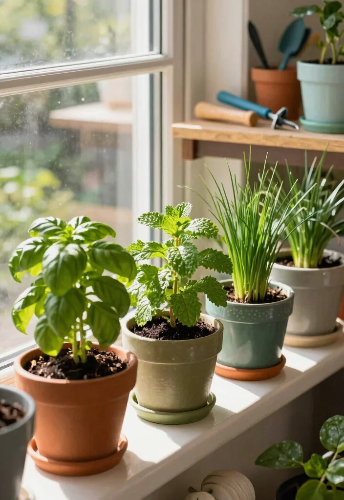 11 Functional Potting Shed Storage Ideas for Gardeners 10 11 Functional Potting Shed Storage Ideas for Gardeners 10. Window Sill Herb Garden 0