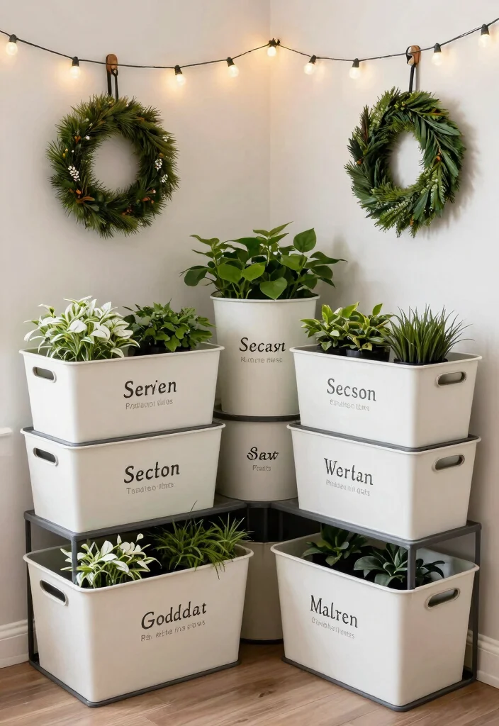 11 Functional Potting Shed Storage Ideas for Gardeners 11 11 Functional Potting Shed Storage Ideas for Gardeners 11. Seasonal Decor Storage 0