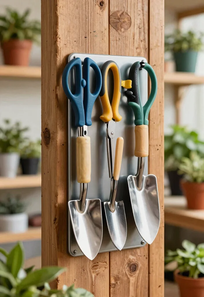 11 Functional Potting Shed Storage Ideas for Gardeners 3 11 Functional Potting Shed Storage Ideas for Gardeners 3. Magnetic Tool Strips 0