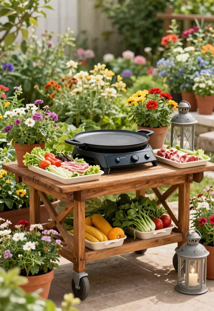 11 Genius Blackstone Griddle Arrangement Ideas Pro Guide 1. The Garden Oasis Setup 0