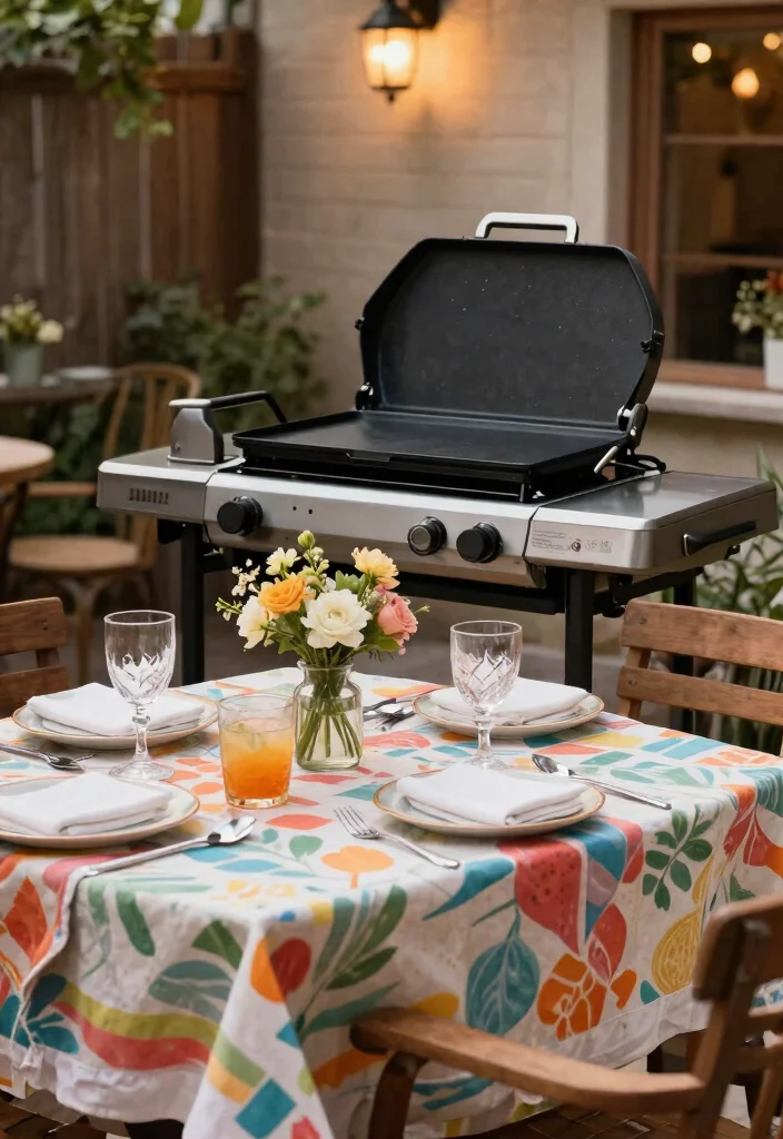 11 Genius Blackstone Griddle Arrangement Ideas Pro Guide 4. The Backyard Bistro 0
