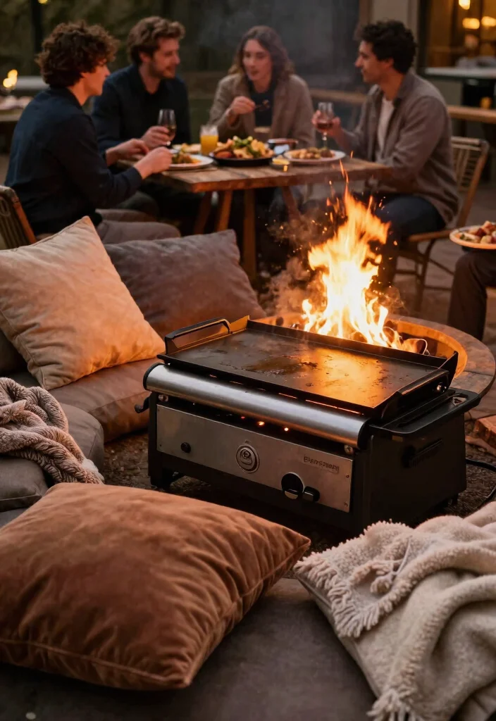 11 Genius Blackstone Griddle Arrangement Ideas Pro Guide 9. The Cozy Fireside Griddle Retreat 0