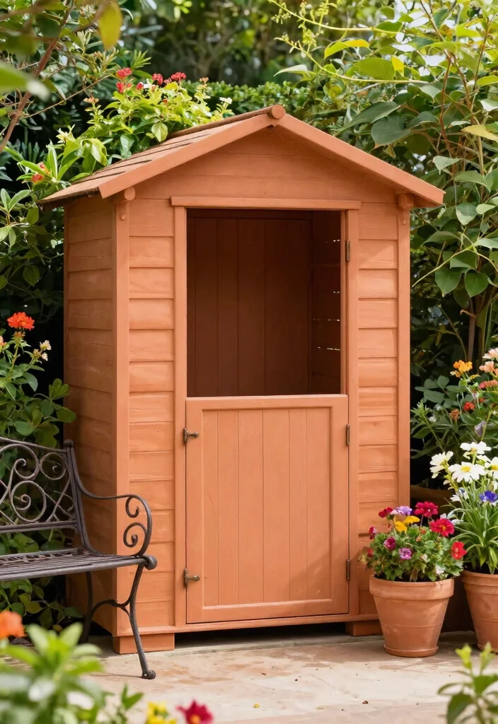 11 Modern Storage Shed Color Ideas for Curb Appeal 2 11 Modern Storage Shed Color Ideas for Curb Appeal 2. Warm Terracotta for Earthy Appeal 0